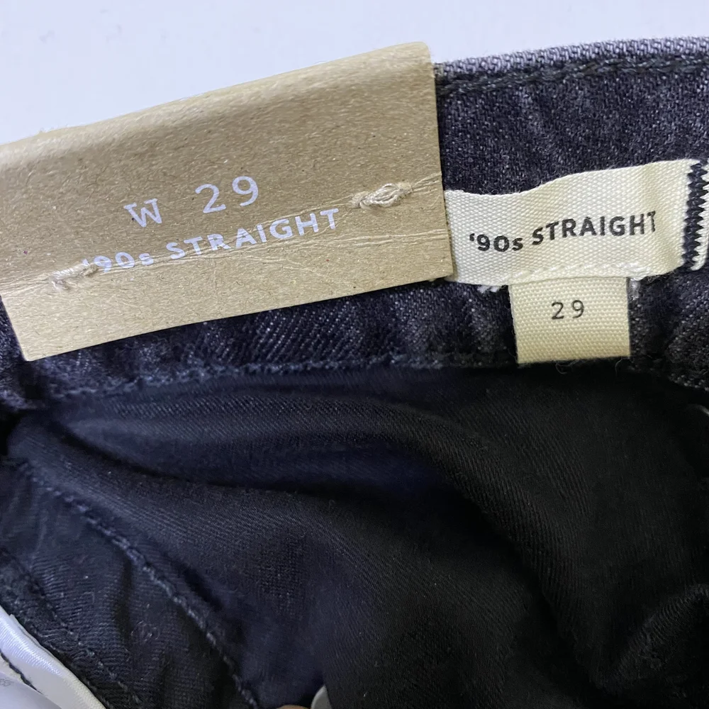 Madewell Women's Charcoal Straight Leg Jeans - Picture 12 of 16